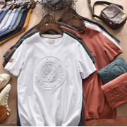 High Quality Custom Logo Embossed Oversized T-shirt 100% Cotton Street Wear Plain Print Manufacturer Design